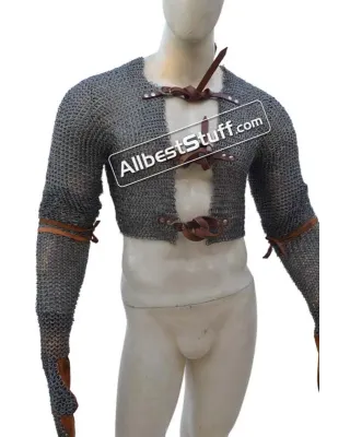 Flat Riveted 8 mm Maille Voider Closed Chest & Arm Coverage